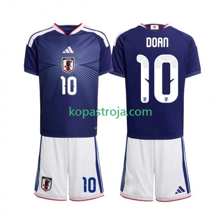 Billiga Fotbollströjor Japan Ritsu Doan 10 Barn Hemma tröja WM 2026 Kortärmad